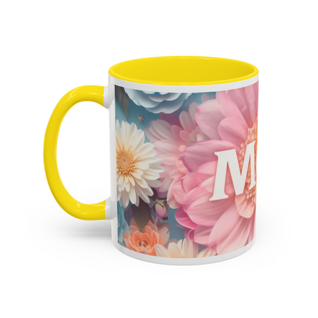 Mother's Day Floral Accent Coffee Mug | 11oz 15oz