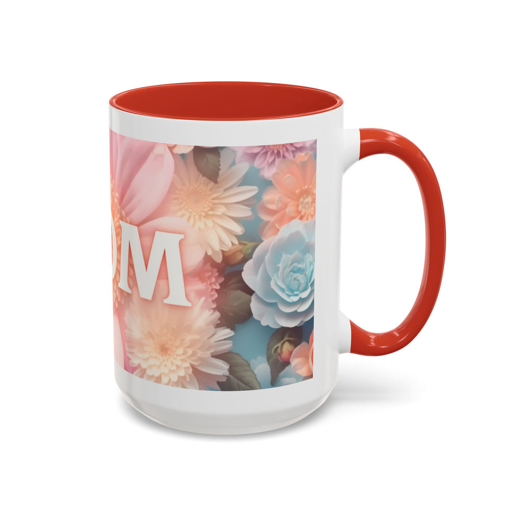 Mother's Day Floral Accent Coffee Mug | 11oz 15oz